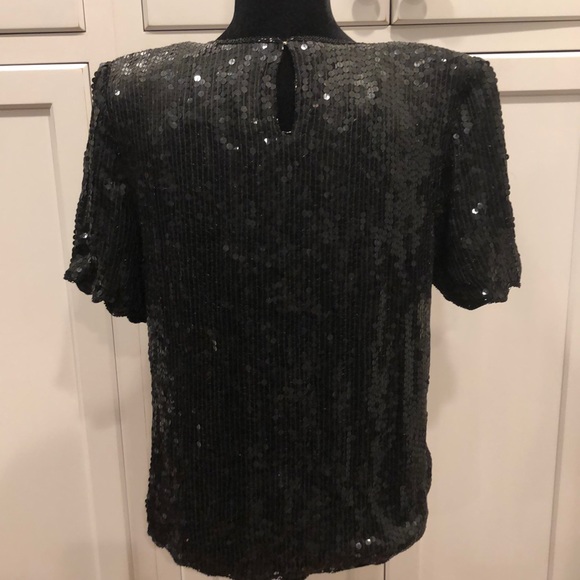 Vintage sequin 80’s top Christmas New Years dragon casino - Picture 4 of 8